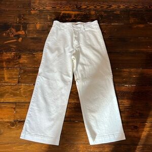 White Paige Jean, Nellie style. Wide leg ankle. Size 30